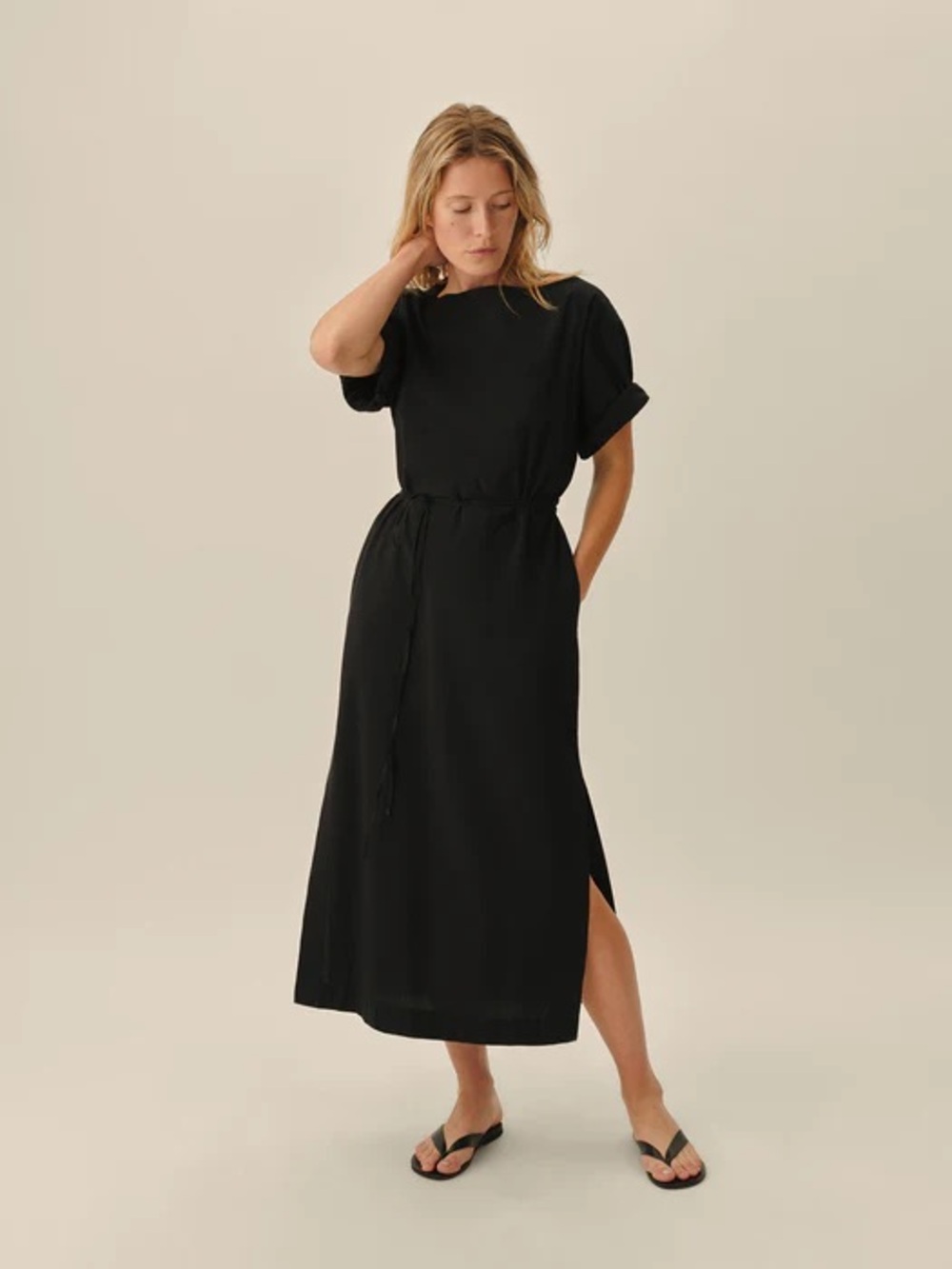 NWT Buck Mason Mainstay Nomad Dress in Black Size XS